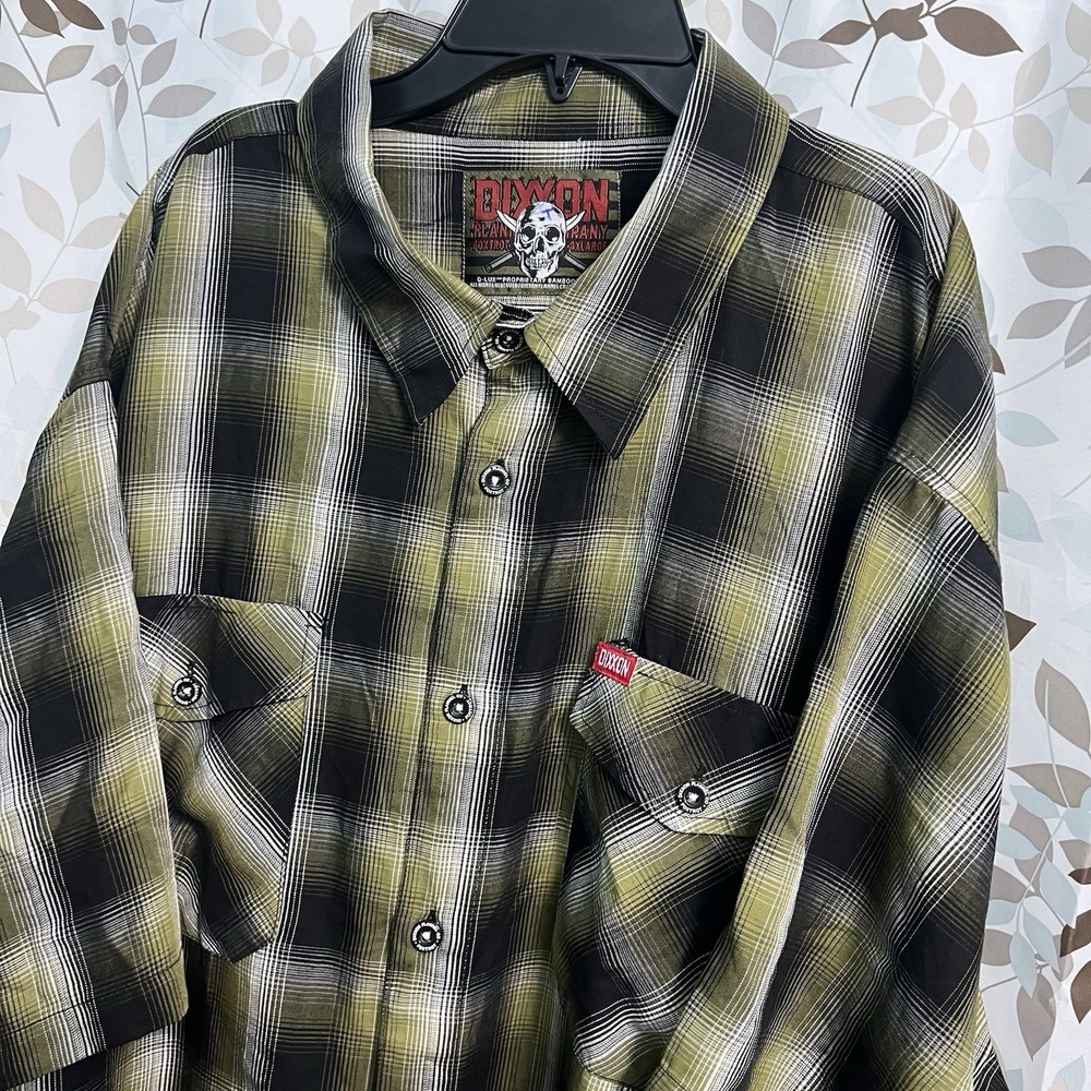 Foxtrot Dixxon Bamboo Mens 4XL BAMBOO BLEND Plaid Striped